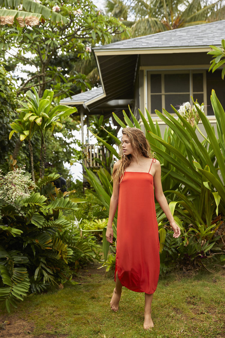 Waimoku Dress in Paprika