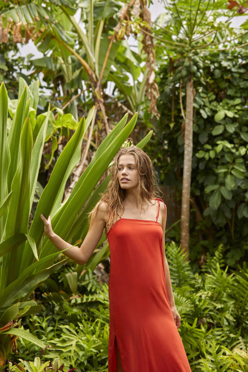 Waimoku Dress in Paprika